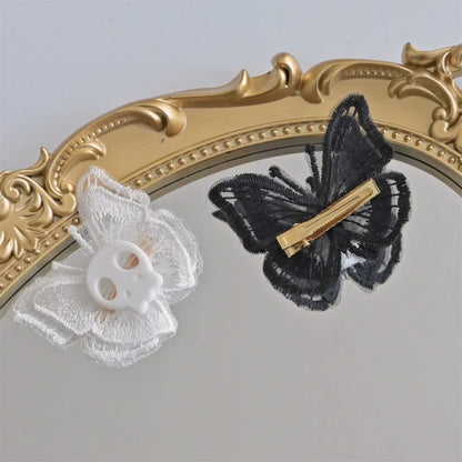 Goth Butterfly Hair Clip