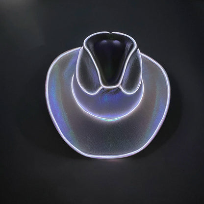 Rave Glowing Light Up Cowboy Hat LED