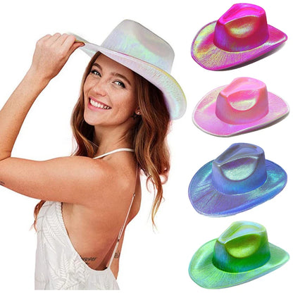 Rave Glowing Light Up Cowboy Hat LED