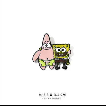 Spongebob and Patrick Pins