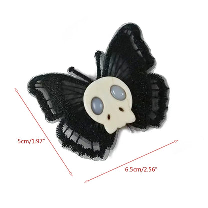 Goth Butterfly Hair Clip